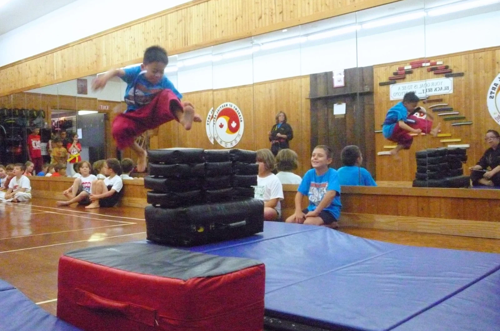 Kids karate camp training at Port Credit Academy of Martial Arts
